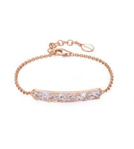 Bracciale Donna Gioielli Rosato Gemma in argento rosato con zirconi RZGE18