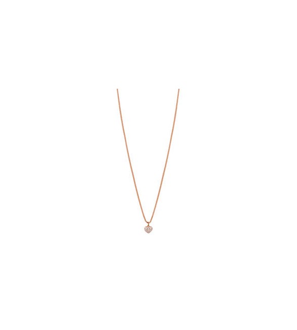Collana Donna Gioielli Rosato Allegra in argento rosato con cuore RZAL020