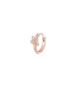 Mono Orecchino cerchietto Gioielli Rosato Allegra in argento rosato tartaruga mm 12 RZO055