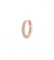 Mono Orecchino cerchietto Gioielli Rosato Allegra in argento rosato zirconi mm 14 RZAL069