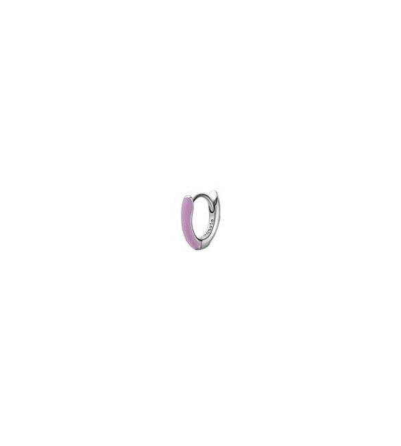 Mono Orecchino cerchietto Gioielli Rosato Allegra in argento smalto lilla mm 10 RZAL008