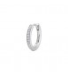 Mono Orecchino cerchietto Gioielli Rosato Allegra in argento zirconi mm 16 RZAL070R