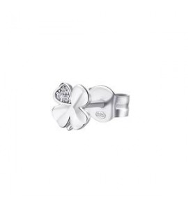 Mono Orecchino Gioielli Rosato Allegra in argento quadrifoglio RZO051R