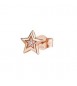 Mono Orecchino Gioielli Rosato Allegra in argento rosato stella RZO026