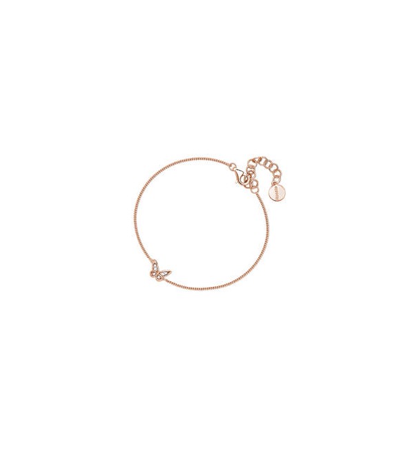 Bracciale Donna Gioielli Rosato Allegra in argento rosato con farfalla RZAL054