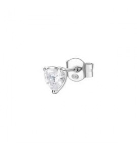 Mono Orecchino Gioielli Fancy by Brosway in argento zircone a cuore bianco fiw95