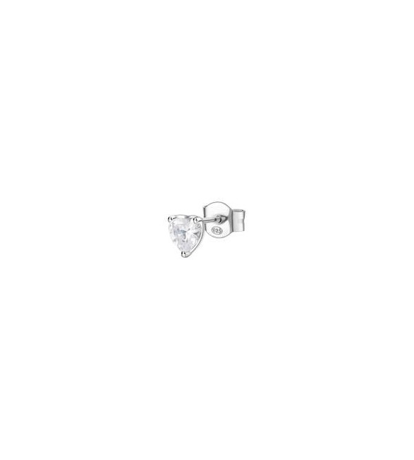 Mono Orecchino Gioielli Fancy by Brosway in argento zircone a cuore bianco fiw95