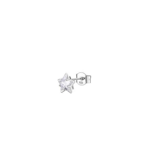 Mono Orecchino Gioielli Fancy by Brosway in argento zircone a stella bianco fiw98