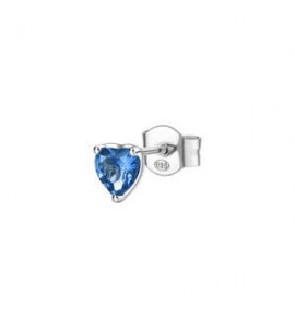 Mono Orecchino Gioielli Fancy by Brosway in argento zircone a cuore blu ffb88