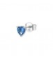 Mono Orecchino Gioielli Fancy by Brosway in argento zircone a cuore blu ffb88
