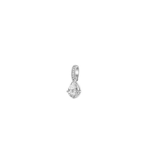 Pendente Gioielli Fancy by Brosway in argento zircone forma cuore goccia bianco fiw30