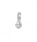 Pendente Gioielli Fancy by Brosway in argento zircone forma cuore goccia bianco fiw30