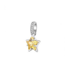 Pendente Gioielli Fancy by Brosway in argento zircone forma stella giallo fey21