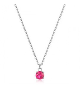 Collana Donna Gioielli Sagapò Dazzly in acciaio con cristallo rose sdz02