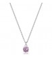 Collana Donna Gioielli Sagapò Dazzly in acciaio con cristallo violet sdz01