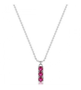 Collana Donna Gioielli Sagapò Dazzly in acciaio trilogy con cristalli rose sdz09