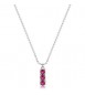 Collana Donna Gioielli Sagapò Dazzly in acciaio trilogy con cristalli rose sdz09