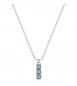 Collana Donna Gioielli Sagapò Dazzly in acciaio trilogy con cristalli light sapphire sdz41