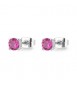 Orecchini Gioielli Sagapò Dazzly in acciaio con cristalli rose mm 5 sdz49