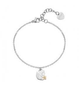 Bracciale Donna Gioielli Sagapò Click in acciaio con Angelo sck272