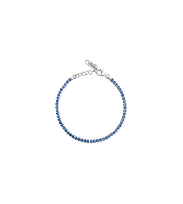 Bracciale Tennis Gioielli Fancy by Brosway in argento zircone azzurro ffb105