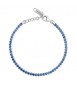 Bracciale Tennis Gioielli Fancy by Brosway in argento zircone azzurro ffb105