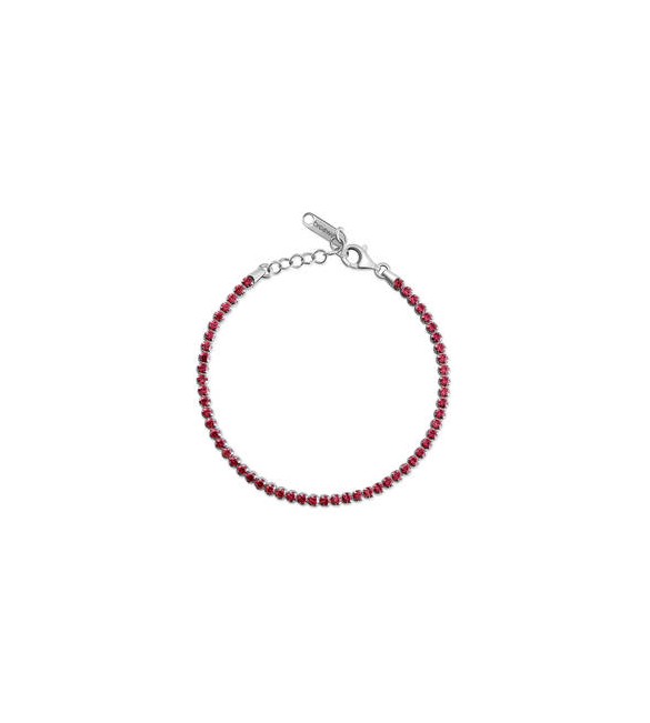 Bracciale Tennis Gioielli Fancy by Brosway in argento zircone rosso fpr107