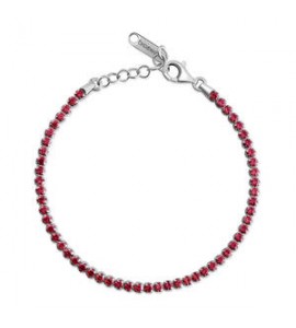 Bracciale Tennis Gioielli Fancy by Brosway in argento zircone rosso fpr107
