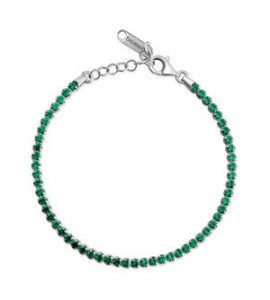 Bracciale Tennis Gioielli Fancy by Brosway in argento zircone verde flg106