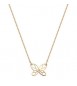 Collana Donna Gioielli Sagapò Click in acciaio dorato con Farfalla sck271
