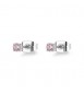 Orecchini Gioielli Sagapò Dazzly in acciaio con cristalli violet mm 3 sdz52