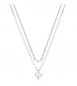 Collana donna gioielli Brosway Chakra in acciaio doppio filo con Cuore bhkn131