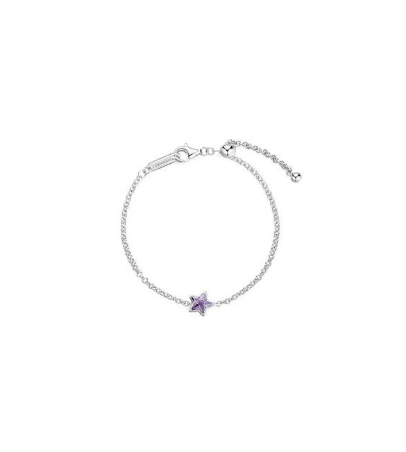 Bracciale Gioielli Fancy by Brosway in argento zircone ametista a forma di stella fmp109
