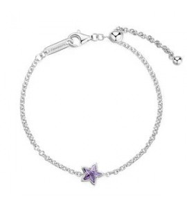 Bracciale Gioielli Fancy by Brosway in argento zircone ametista a forma di stella fmp109