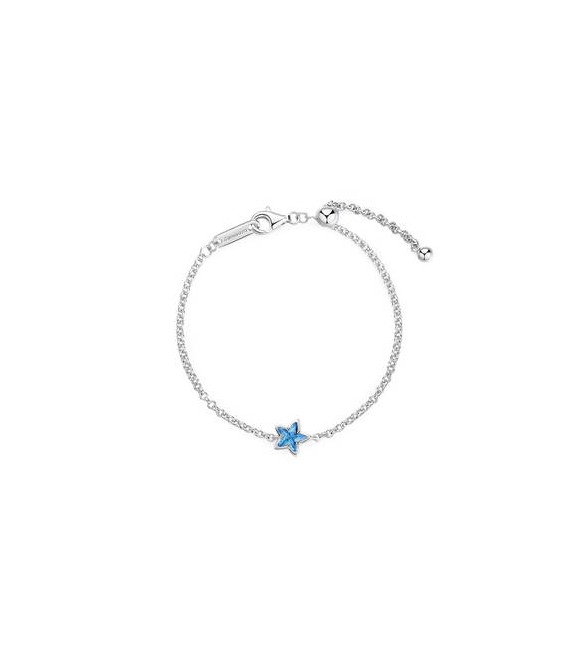 Bracciale Gioielli Fancy by Brosway in argento zircone blu a forma di stella ffb107