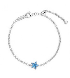 Bracciale Gioielli Fancy by Brosway in argento zircone blu a forma di stella ffb107
