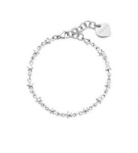 Bracciale Gioielli Sagapò Chunky in acciaio catena stelline shk94
