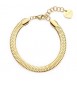 Bracciale Gioielli Sagapò Chunky in acciaio dorato catena snake piatta shk103