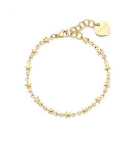 Bracciale Gioielli Sagapò Chunky in acciaio dorato catena stelline shk100