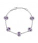 Bracciale Kate Donna Gioielli Fancy by Brosway in argento zircone ovale ametista fmp43