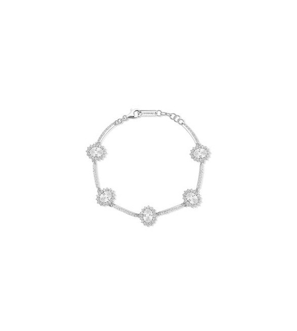 Bracciale Kate Donna Gioielli Fancy by Brosway in argento zircone ovale bianco fiw46