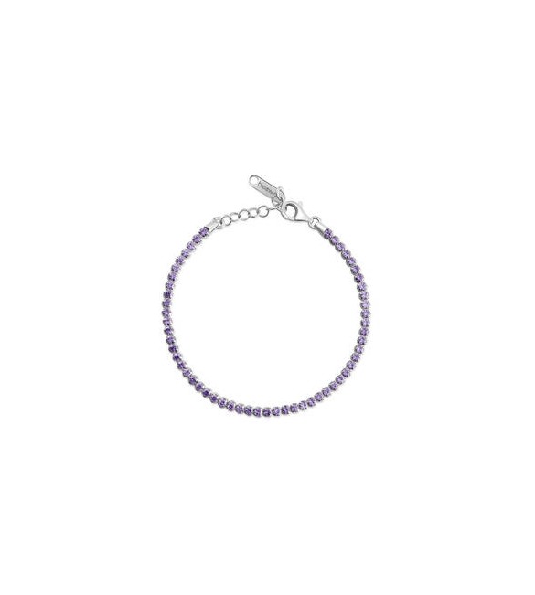 Bracciale Tennis Gioielli Fancy by Brosway in argento zircone ametista fmp107