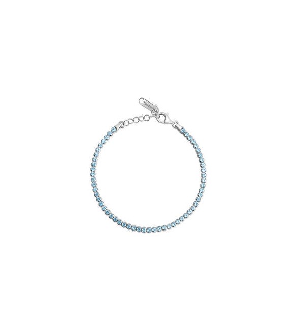 Bracciale Tennis Gioielli Fancy by Brosway in argento zircone azzurro fcl107
