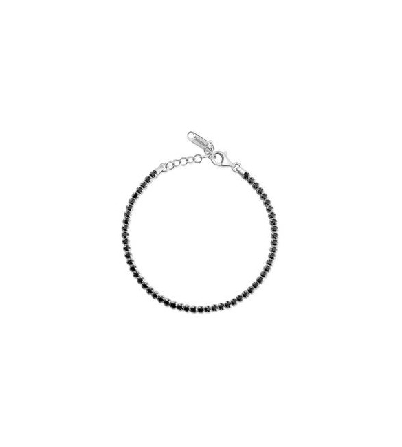 Bracciale Tennis Gioielli Fancy by Brosway in argento zircone nero fmb110