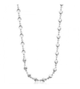Collana Gioielli Sagapò Chunky in acciaio catena cuoricini shk78