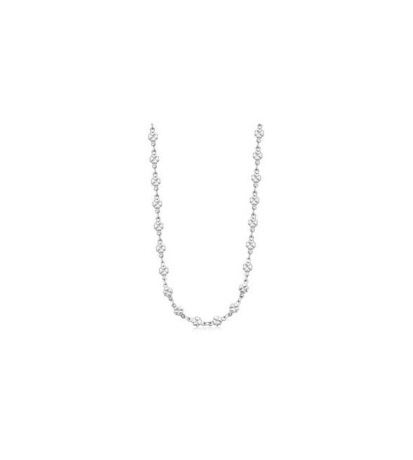 Collana Gioielli Sagapò Chunky in acciaio catena quadrifogli shk81