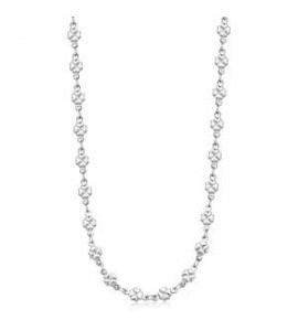 Collana Gioielli Sagapò Chunky in acciaio catena quadrifogli shk81