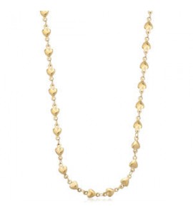 Collana Gioielli Sagapò Chunky in acciaio dorata catena cuoricini shk83