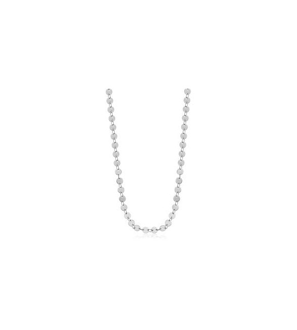Collana Lunga Gioielli Sagapò Chunky in acciaio catena dischetti shk87