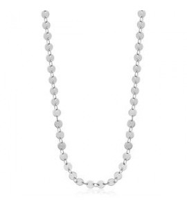 Collana Lunga Gioielli Sagapò Chunky in acciaio catena dischetti shk87